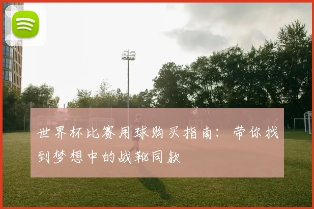 世界杯比赛用球购买指南:带你找到梦想中的战靴同款